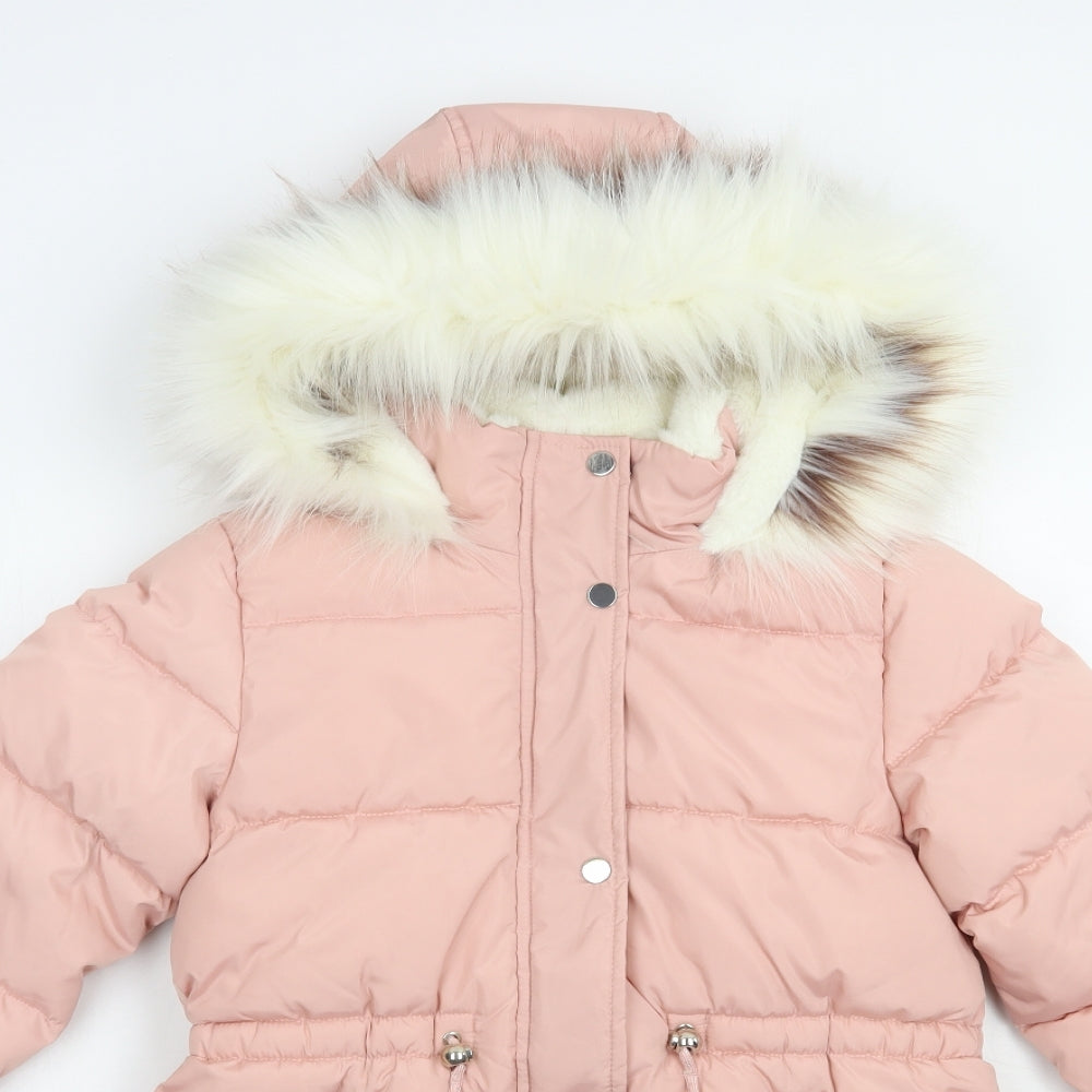 NEXT Girls Pink   Puffer Jacket Jacket Size 9 Years  Zip