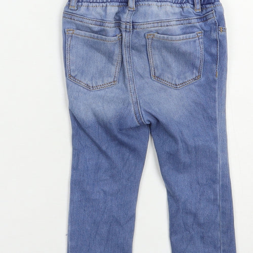 Gap Girls Blue Polka Dot Cotton Jegging Jeans Size 2 Years  Regular