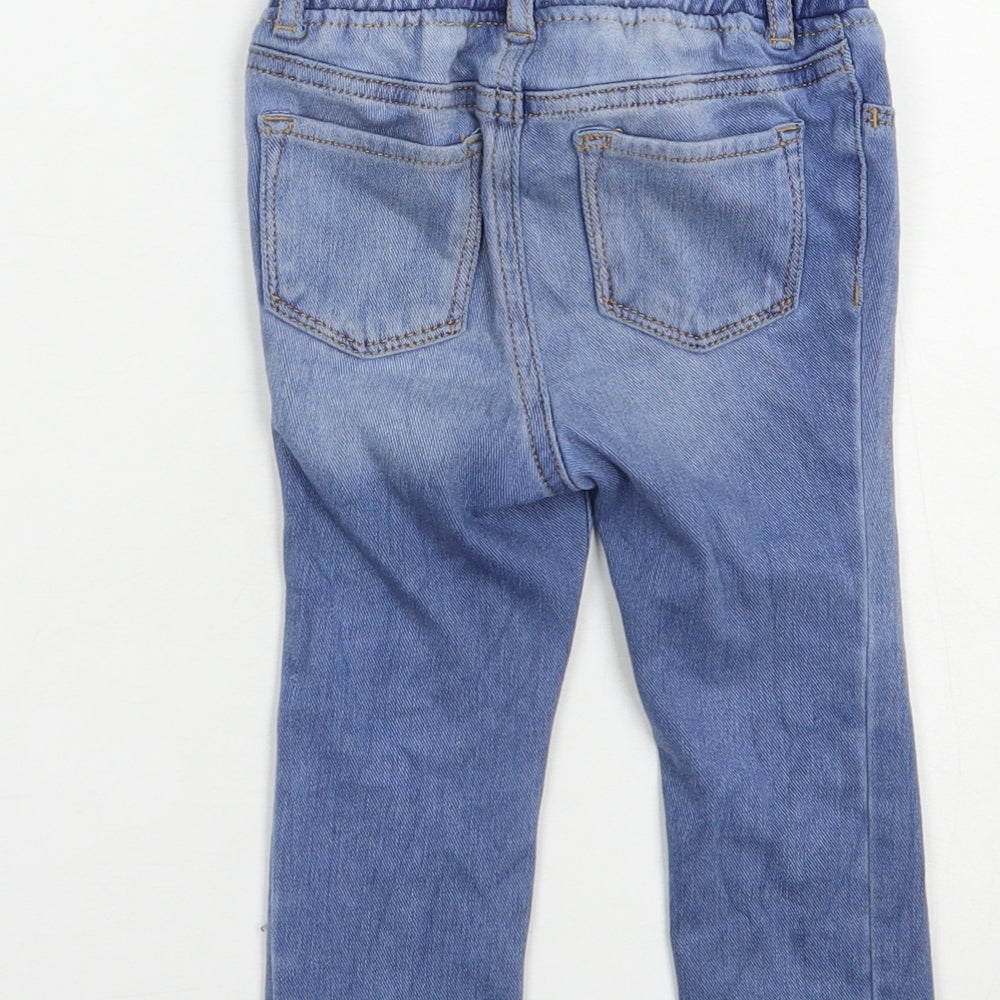 Gap Girls Blue Polka Dot Cotton Jegging Jeans Size 2 Years  Regular
