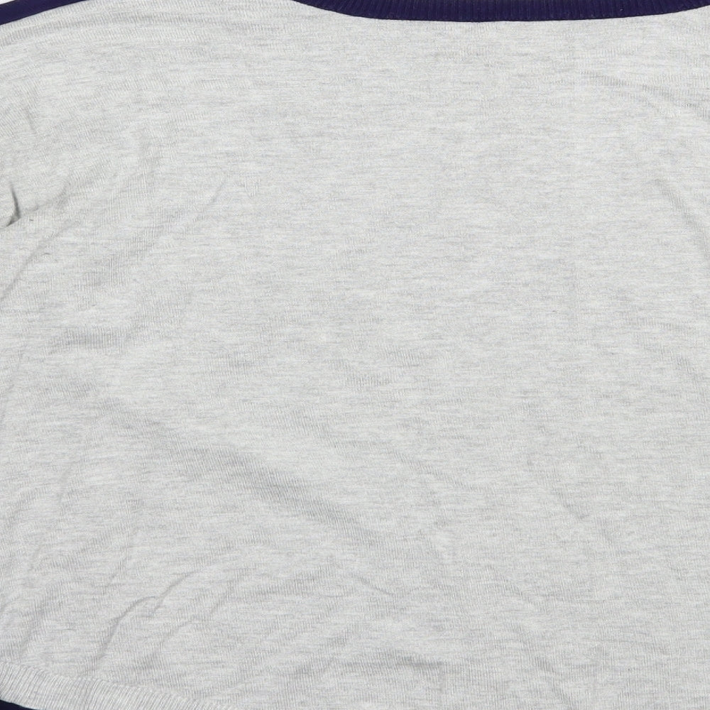 Oasis Womens Blue Boat Neck  Viscose Pullover Jumper Size S