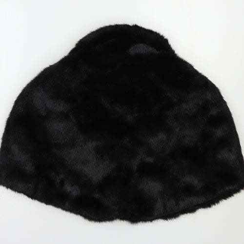 John Lewis Womens Black   Overcoat Poncho One Size   - Faux Fur Cape