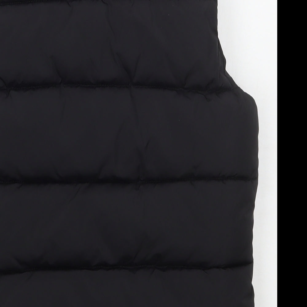 NEXT Girls Black   Gilet Coat Size 5-6 Years  Zip
