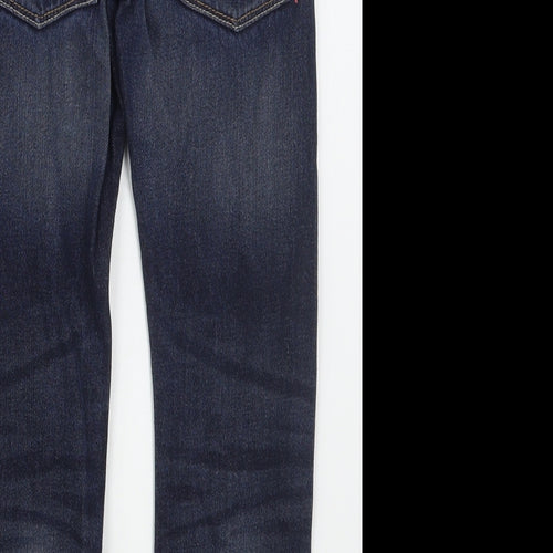 NEXT Boys Blue  Cotton Straight Jeans Size 8 Years  Regular Button