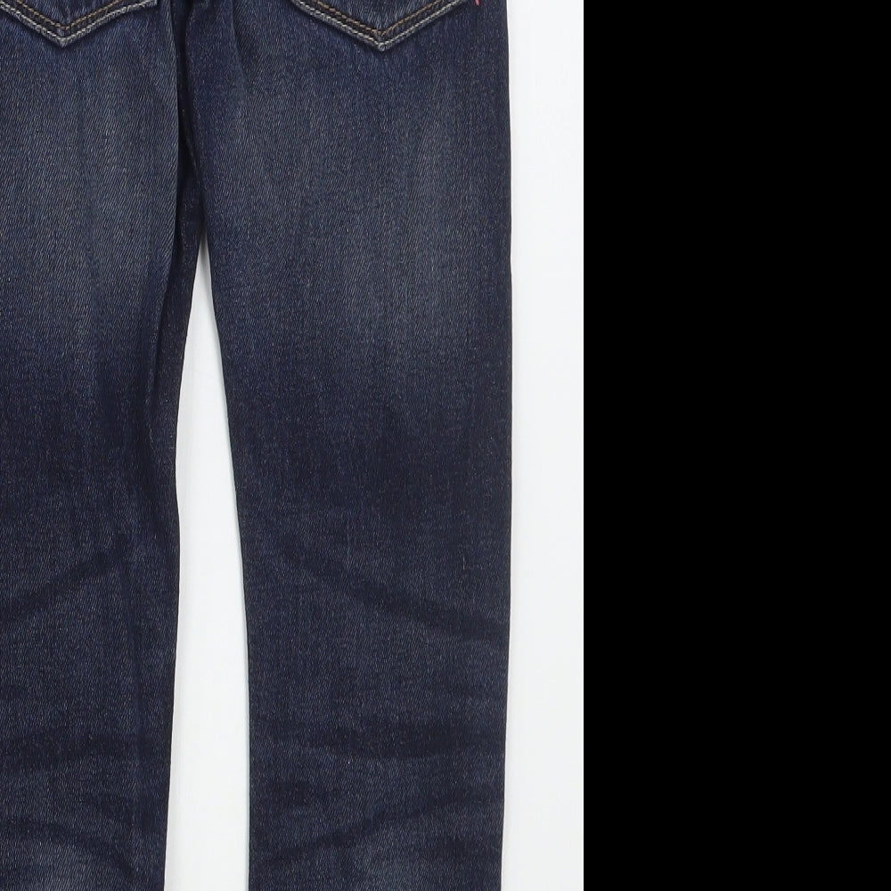 NEXT Boys Blue  Cotton Straight Jeans Size 8 Years  Regular Button