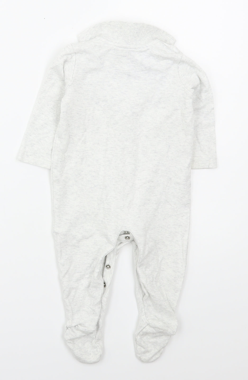Mothercare Baby Grey Solid Cotton Cami One Piece Size 6-9 Months  Button - Peter Rabbit