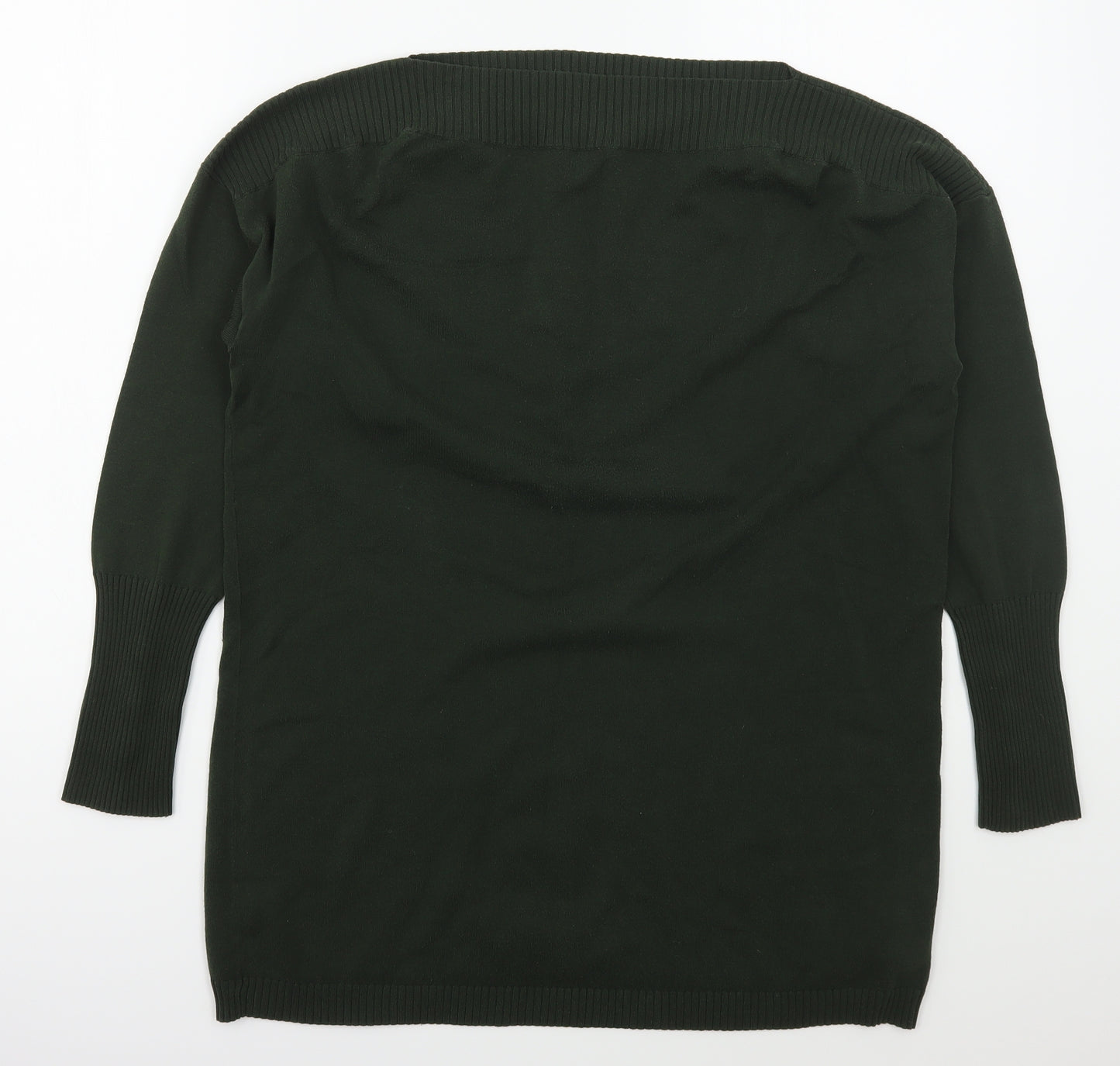 Gap Womens Green Boat Neck  Cotton Pullover Jumper Size L