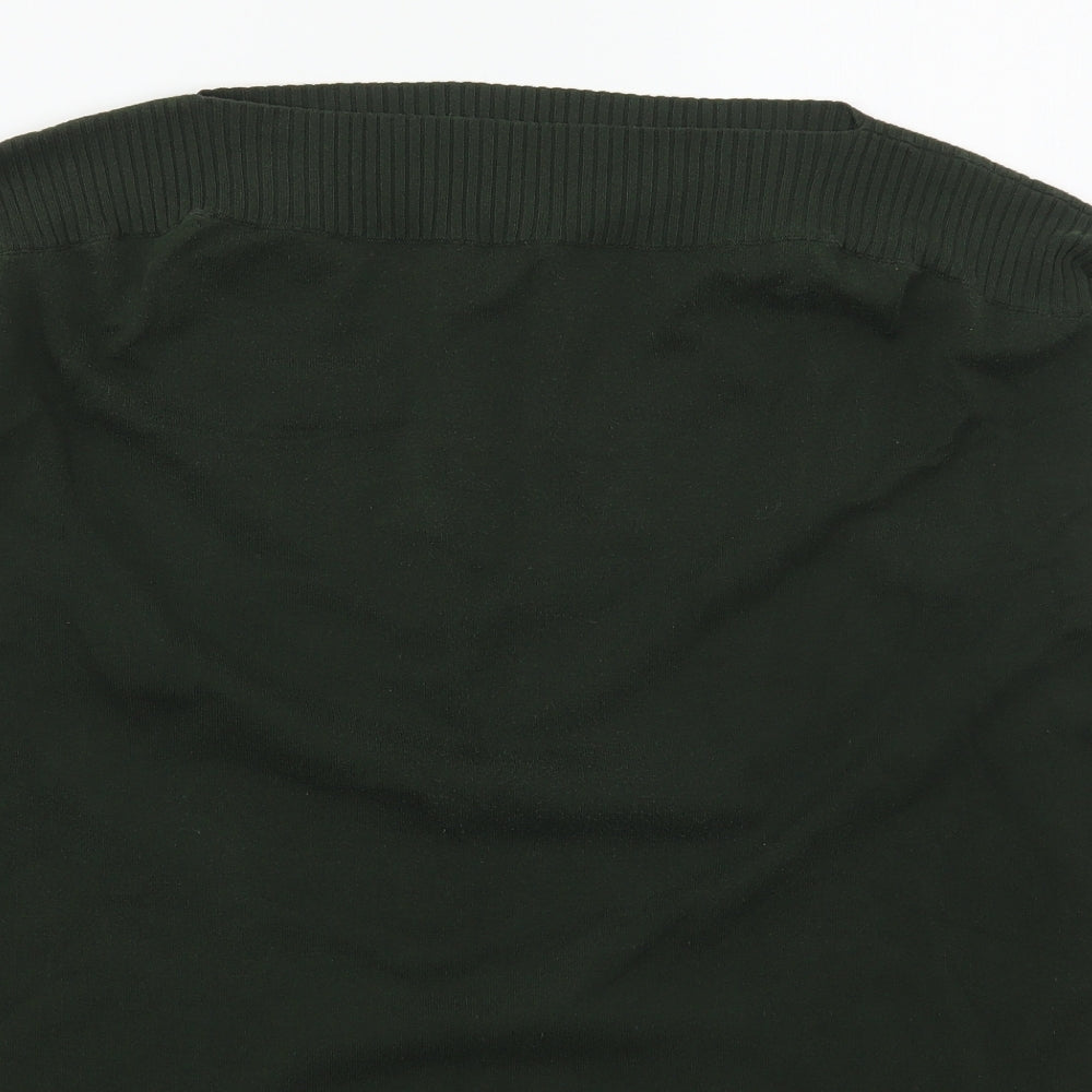 Gap Womens Green Boat Neck  Cotton Pullover Jumper Size L