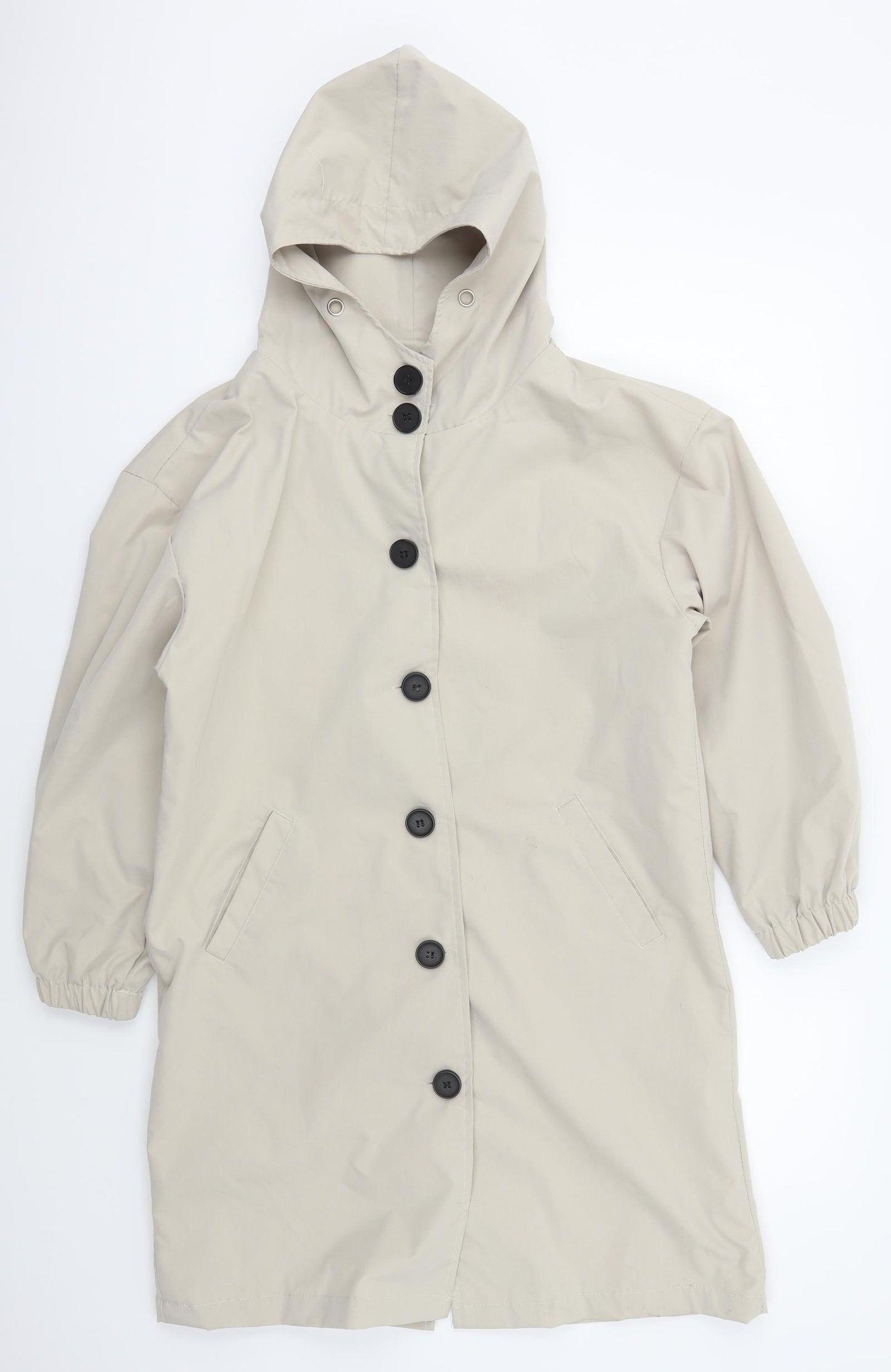 Paris Design Womens Grey   Overcoat Coat Size M  Button