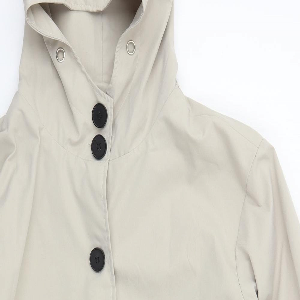 Paris Design Womens Grey   Overcoat Coat Size M  Button
