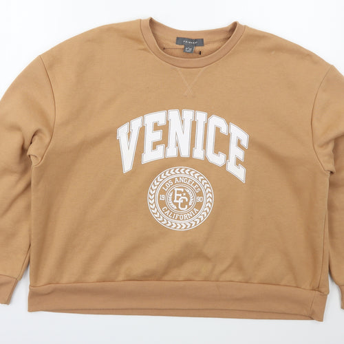 Primark Womens Beige  Polyester Pullover Sweatshirt Size 14  Pullover - Venice