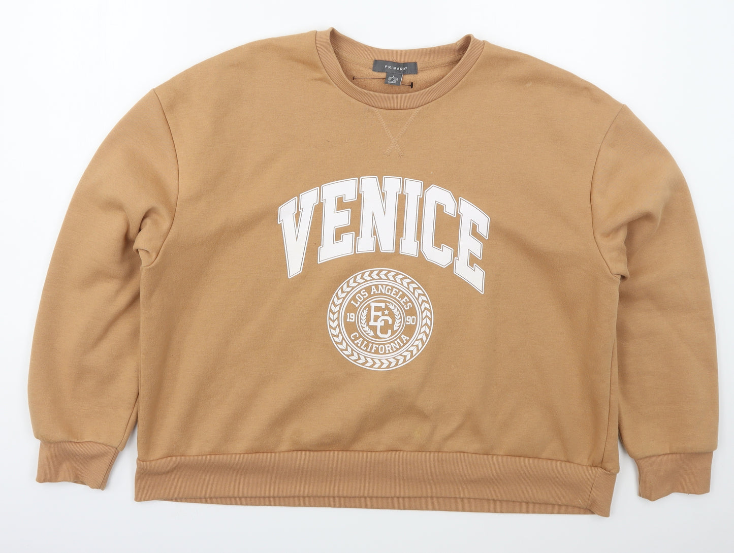 Primark Womens Beige  Polyester Pullover Sweatshirt Size 14  Pullover - Venice