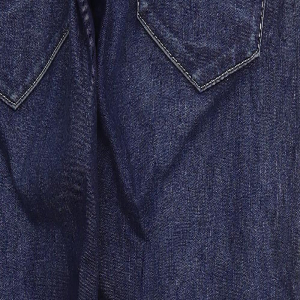 JACK & JONES Mens Blue  Cotton Straight Jeans Size 30 L30 in Regular Button