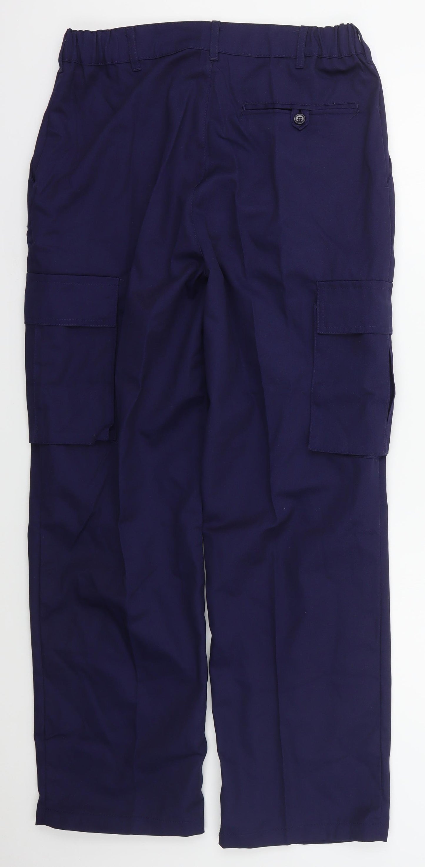 Arco Essentials Womens Blue  Cotton Cargo Trousers Size 32 L28 in Regular Button