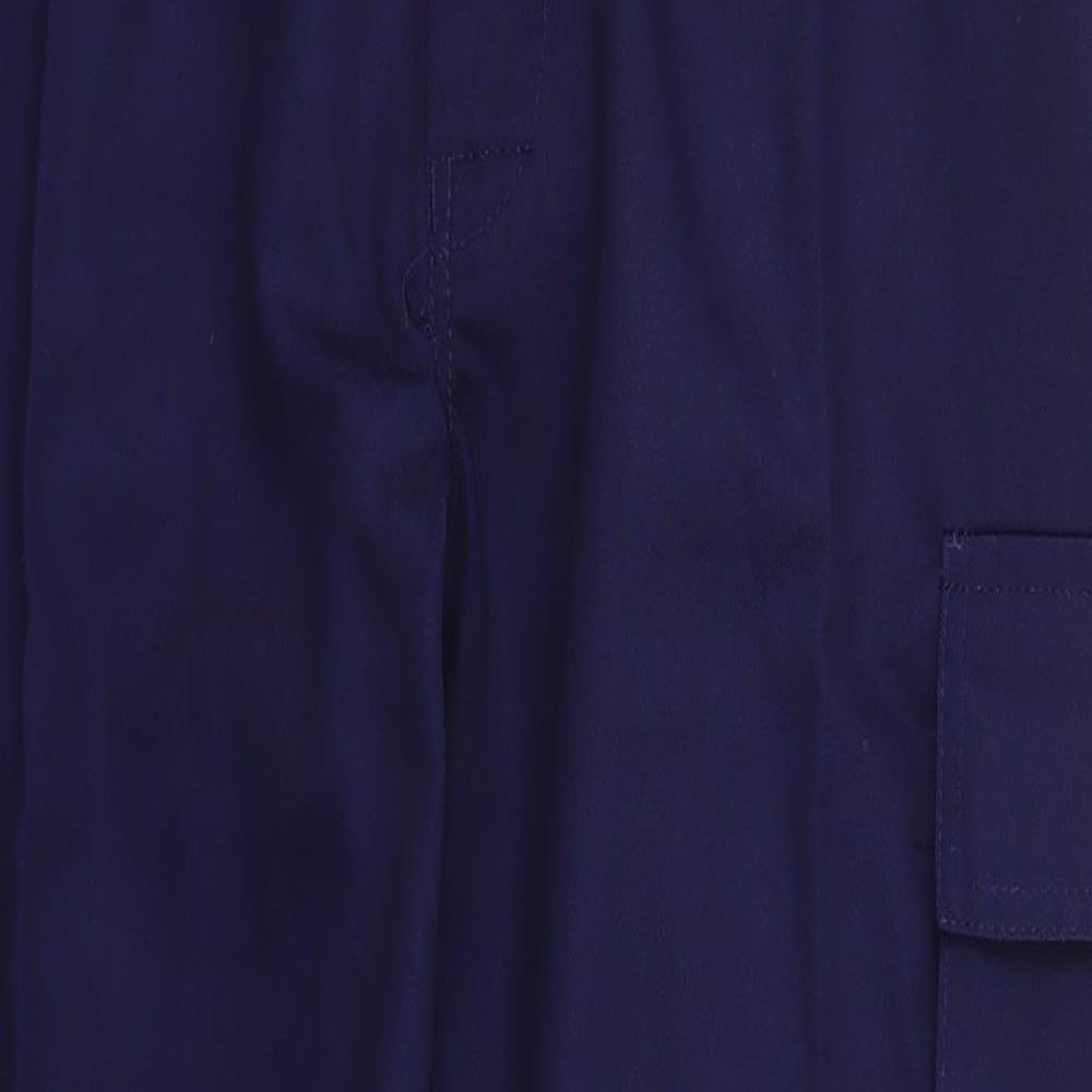 Arco Essentials Womens Blue  Cotton Cargo Trousers Size 32 L28 in Regular Button