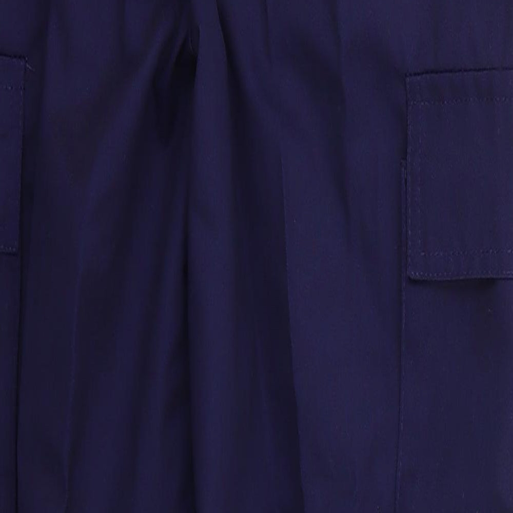 Arco Essentials Womens Blue  Cotton Cargo Trousers Size 32 L28 in Regular Button