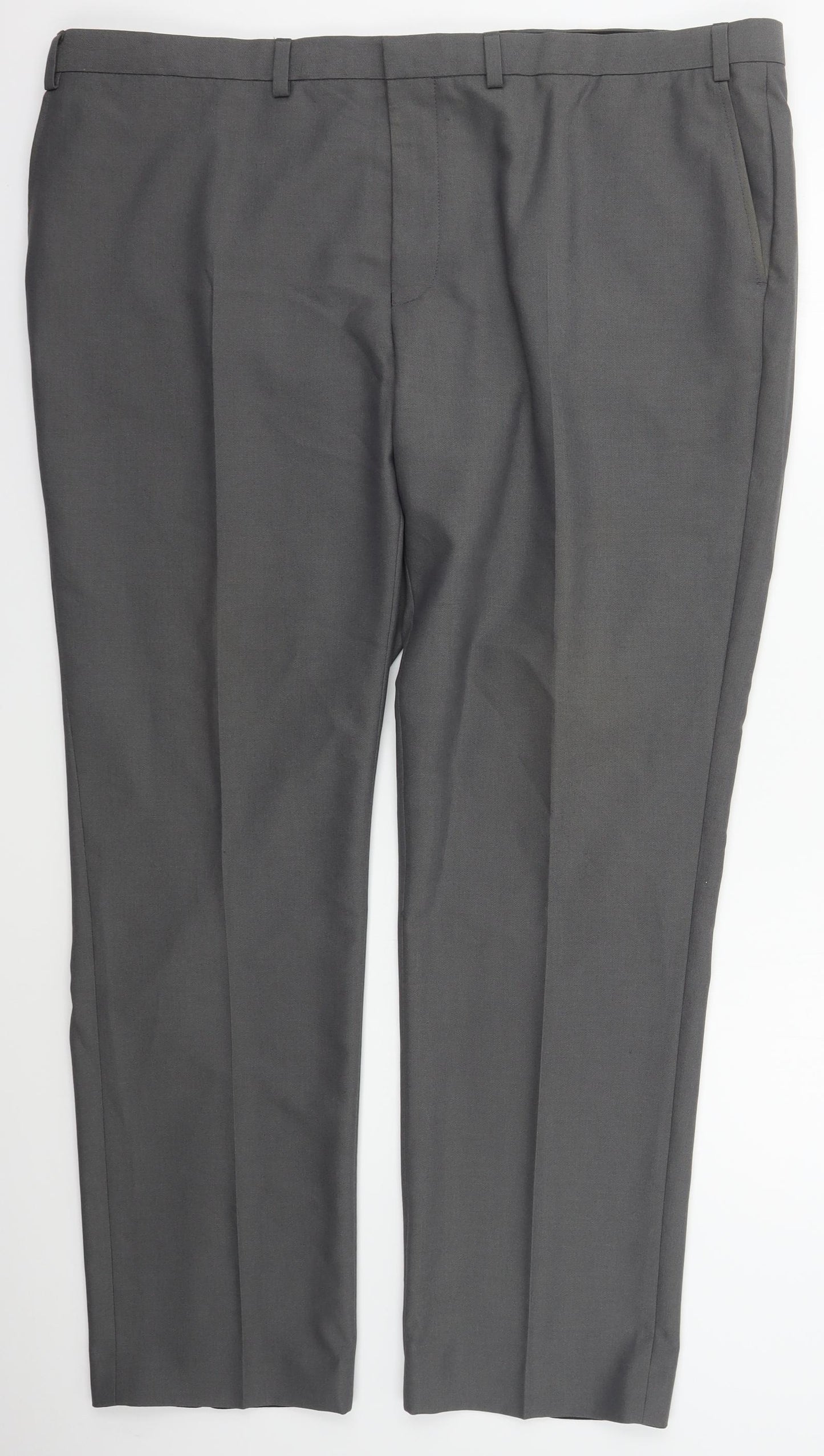 Burton Mens Grey  Polyester Trousers  Size 44 L30 in Slim Hook & Eye