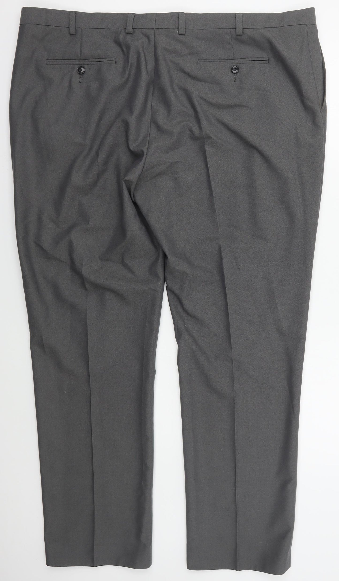 Burton Mens Grey  Polyester Trousers  Size 44 L30 in Slim Hook & Eye