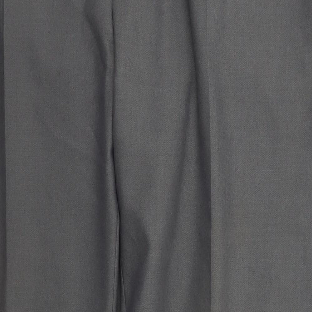 Burton Mens Grey  Polyester Trousers  Size 44 L30 in Slim Hook & Eye