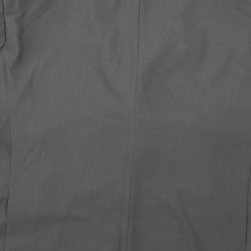 Burton Mens Grey  Polyester Jacket Suit Jacket Size 52