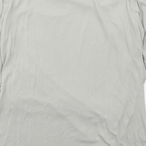 Sandwich Womens Grey  Viscose Basic T-Shirt Size S Cowl Neck