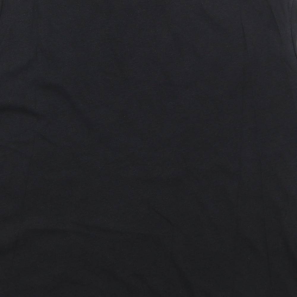 AllSaints Womens Black  Cotton Basic Tank Size M Crew Neck - Motorbike