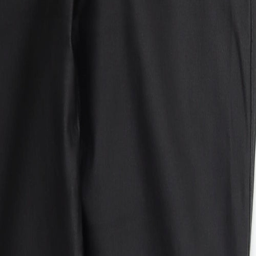 Marble Womens Black  Viscose Trousers  Size 10 L30 in Regular Button