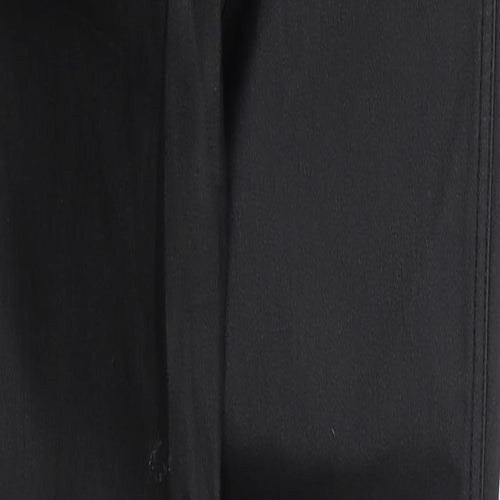 Marble Womens Black  Viscose Trousers  Size 10 L30 in Regular Button
