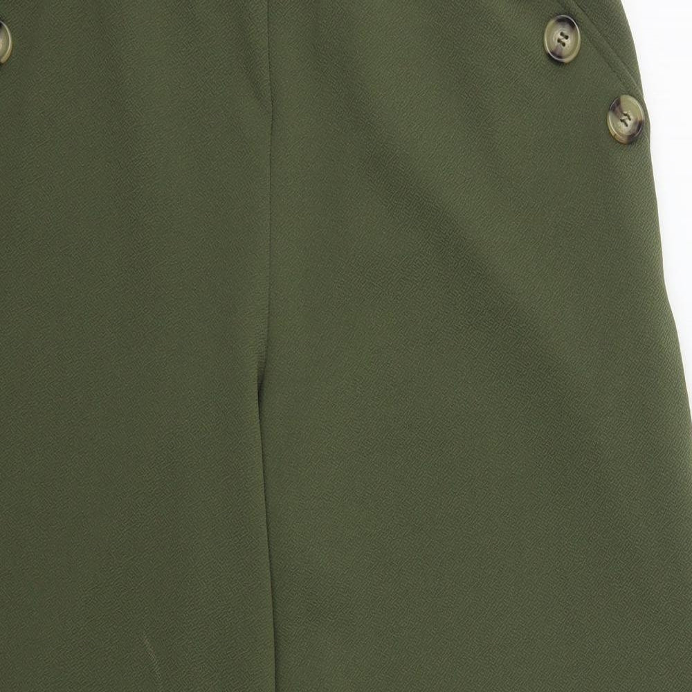 Primark Womens Green  Polyester Cropped Trousers Size 14 L20 in Regular