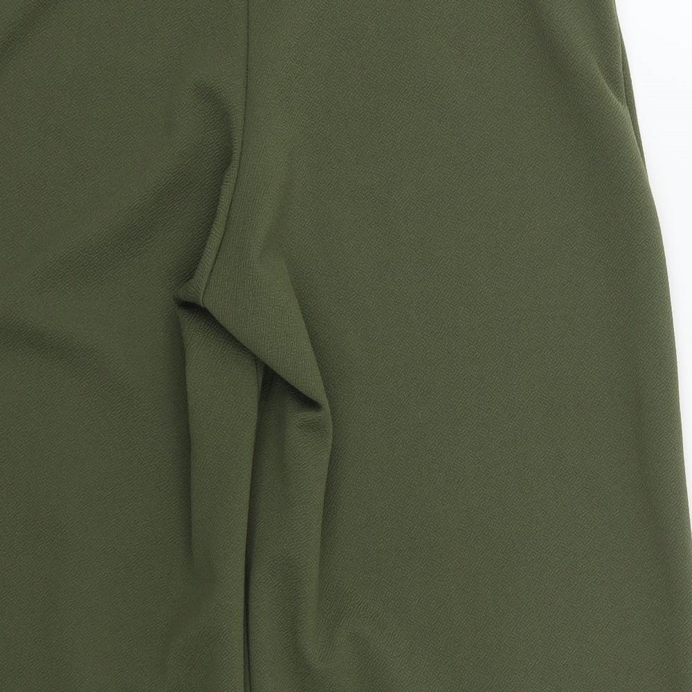 Primark Womens Green  Polyester Cropped Trousers Size 14 L20 in Regular
