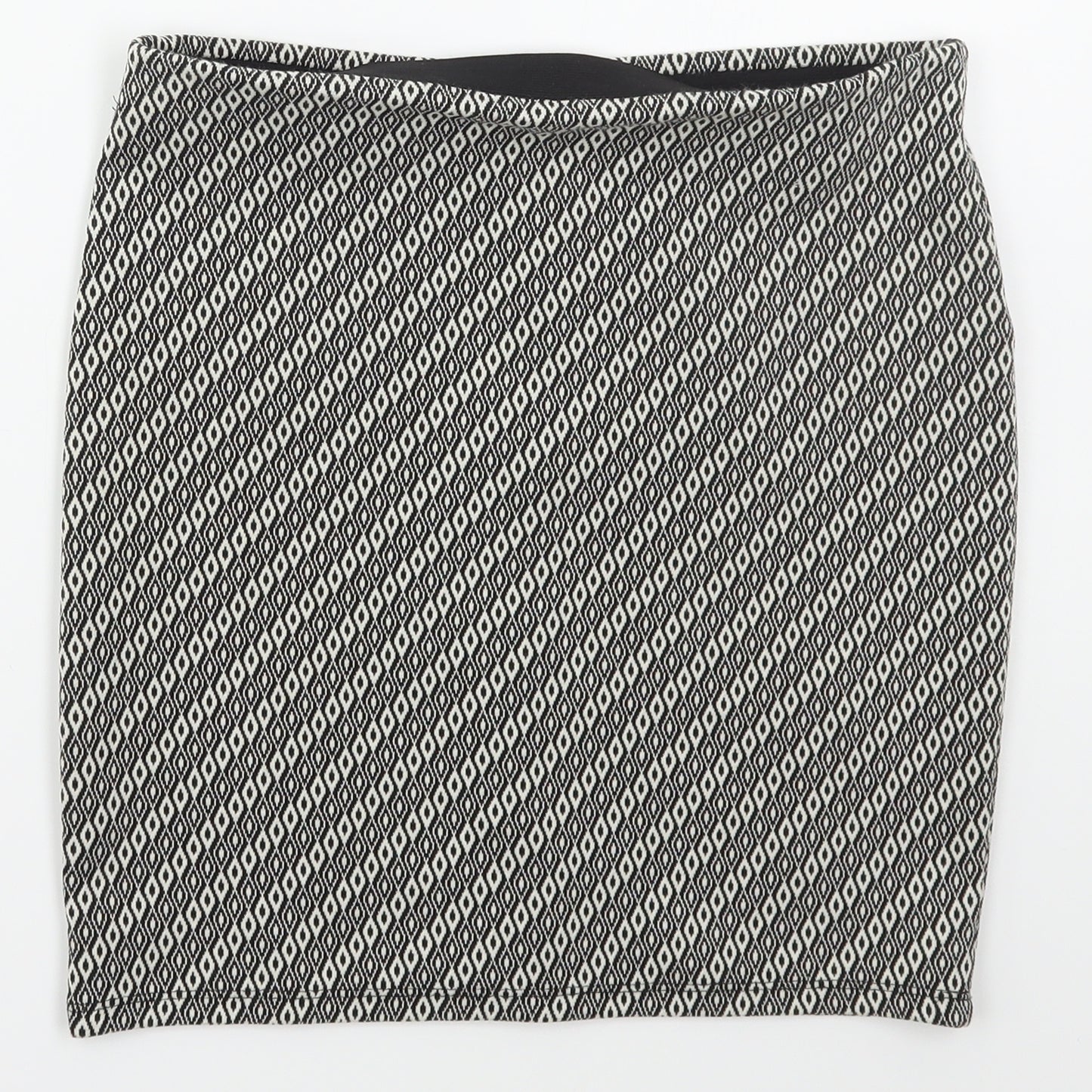Atmosphere Womens Grey Geometric Polyester Mini Skirt Size 8