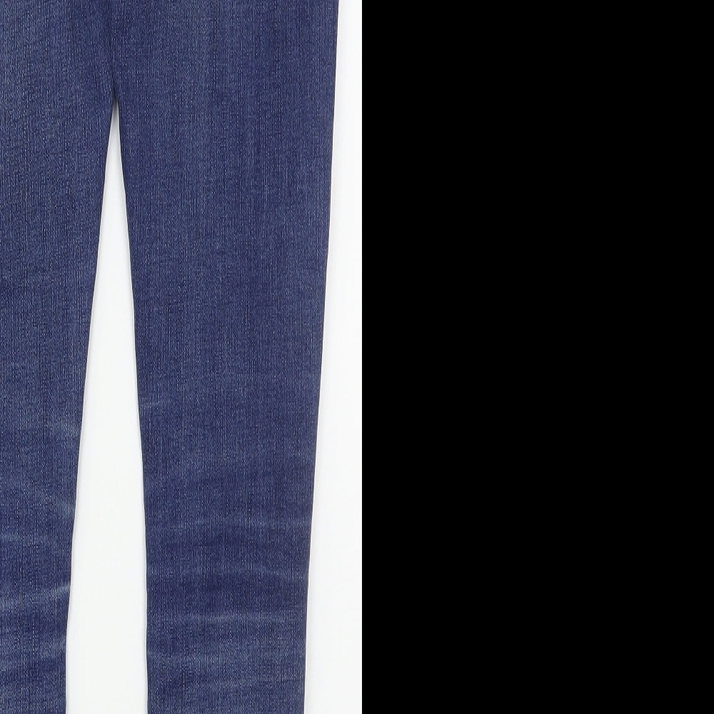 Denim Co Womens Blue  Cotton Skinny Jeans Size 10 L29 in Regular Button