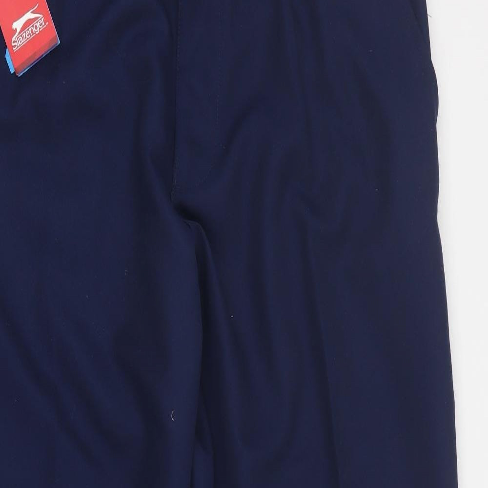 Slazenger Mens Blue  Polyester Carpenter Trousers Size 36 in L31 in Regular Zip