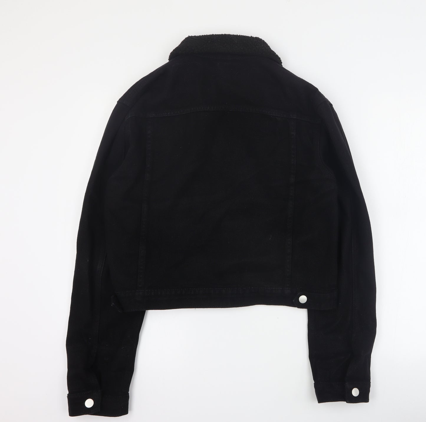 PRETTYLITTLETHING Womens Black   Jacket  Size 14  Button