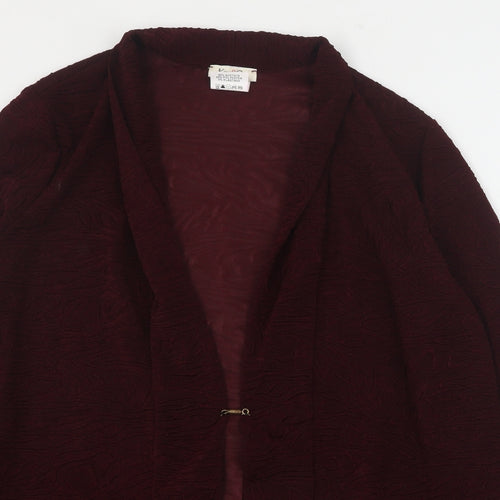 Kim & Co Womens Red   Jacket Blazer Size 3XL  Magnetic