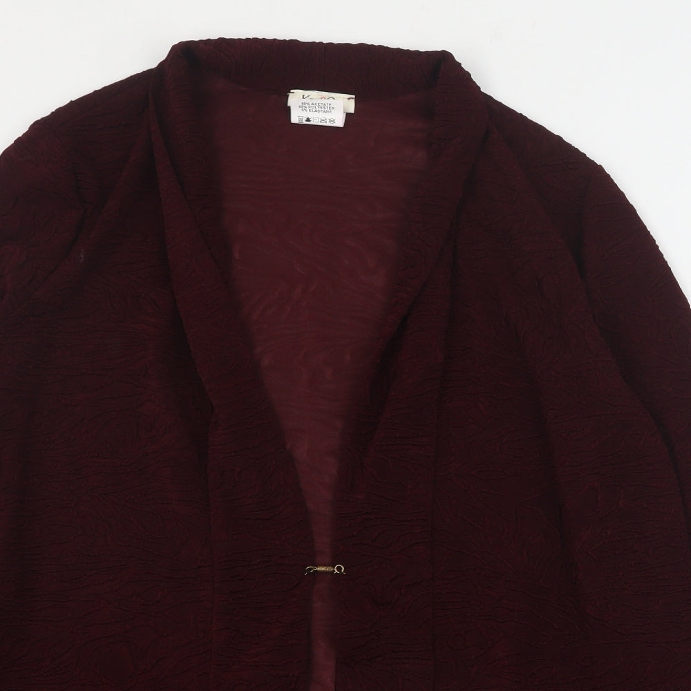 Kim & Co Womens Red   Jacket Blazer Size 3XL  Magnetic