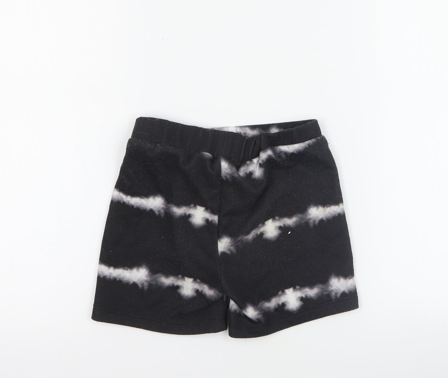 Matalan Boys Black  Polyester Sweat Shorts Size 6 Years  Regular Drawstring