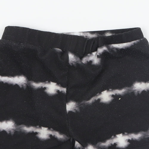 Matalan Boys Black  Polyester Sweat Shorts Size 6 Years  Regular Drawstring