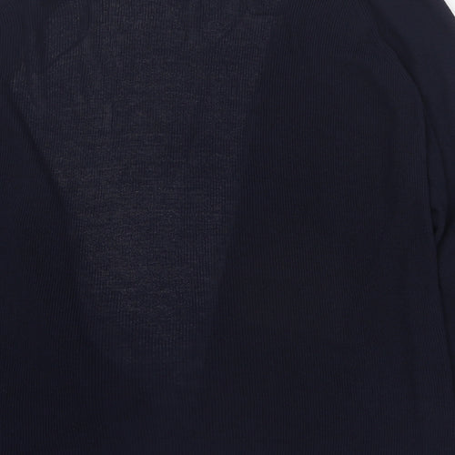 Gallery Womens Blue V-Neck  Viscose Cardigan Jumper Size L