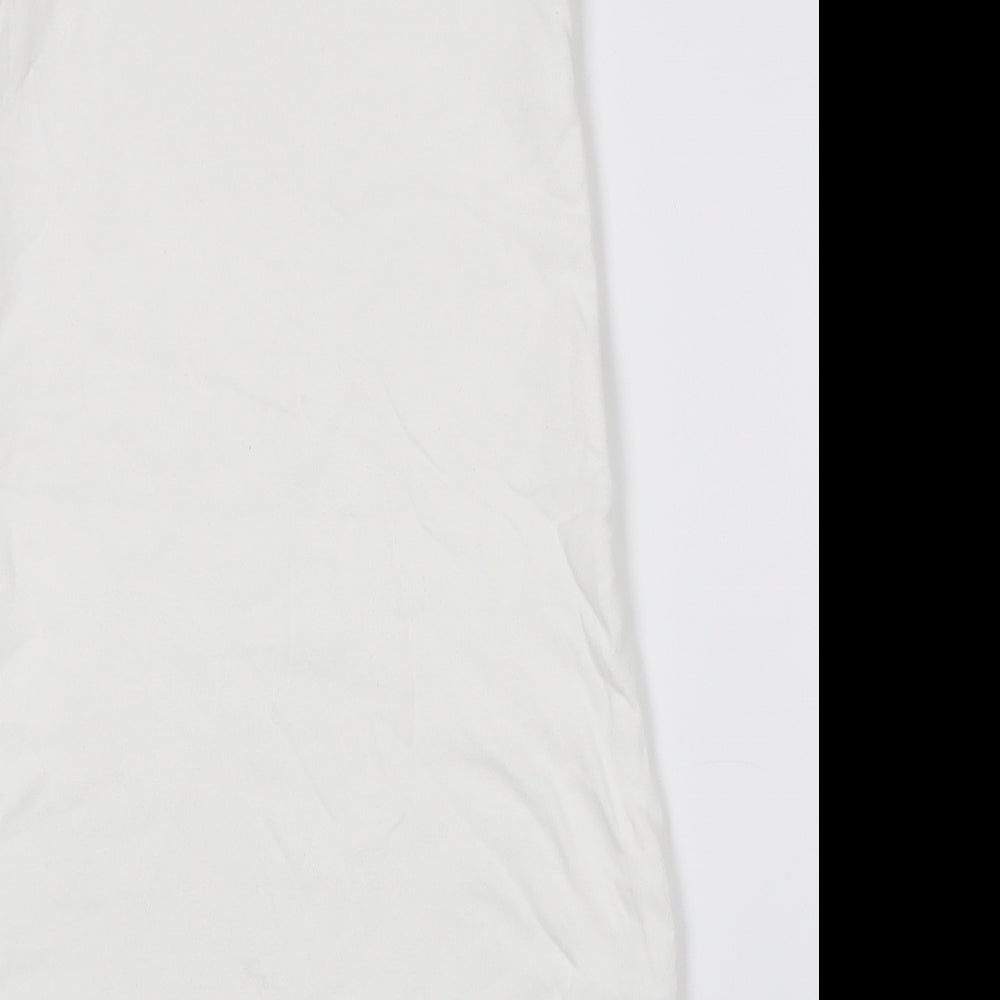 Fred & Flo Baby White Animal Print Cotton Babydoll One Piece Size 6-9 Months   - 6-12 months