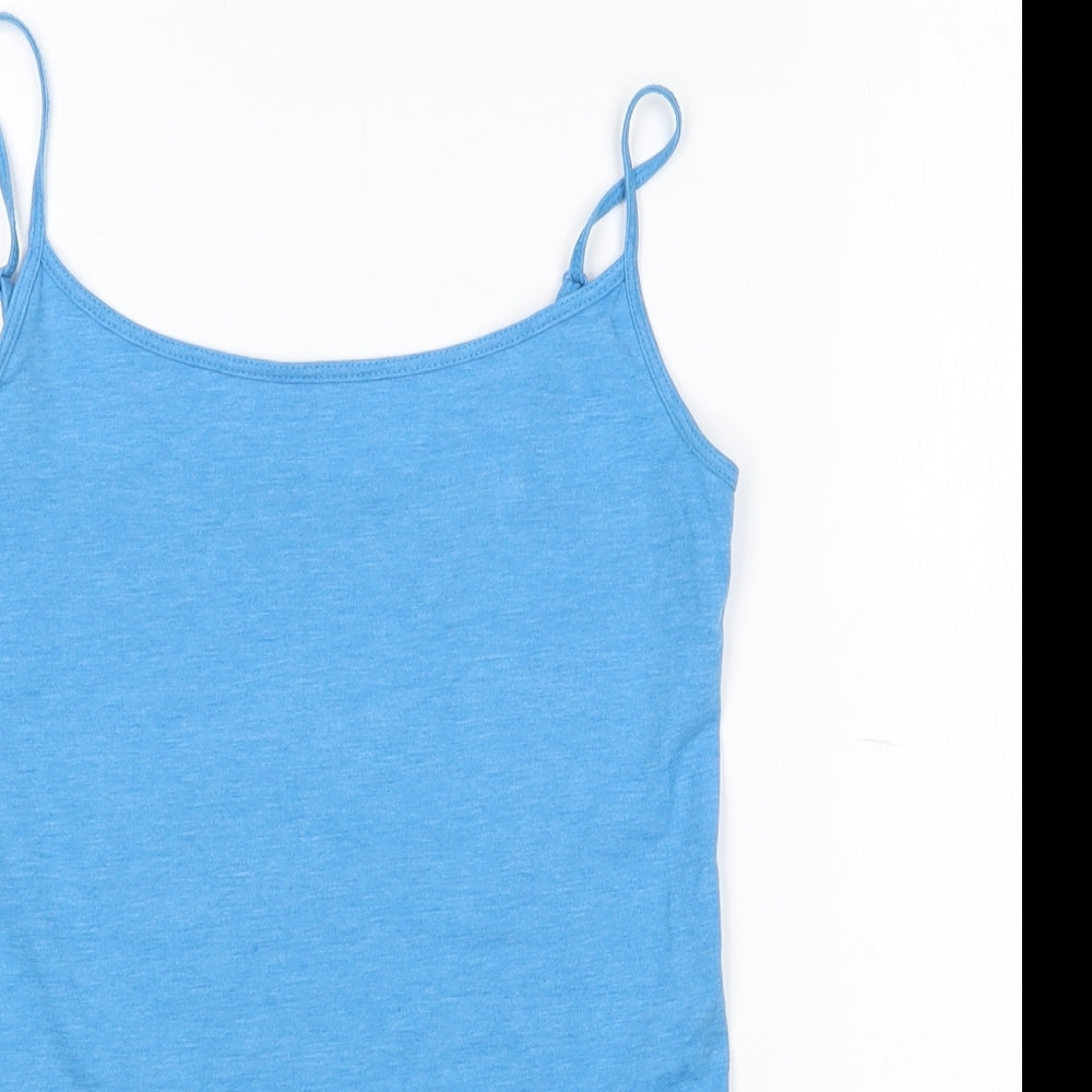 Atmosphere Womens Blue  Polyester Camisole Tank Size 10 Boat Neck