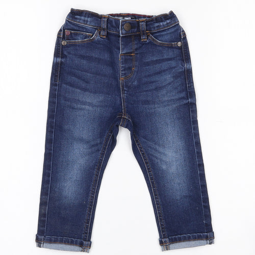 NEXT Baby Blue  Cotton Capri Jeans Size 12-18 Months