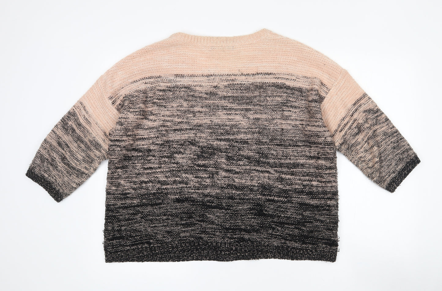 George Womens Pink Crew Neck  Acrylic Pullover Jumper Size 16