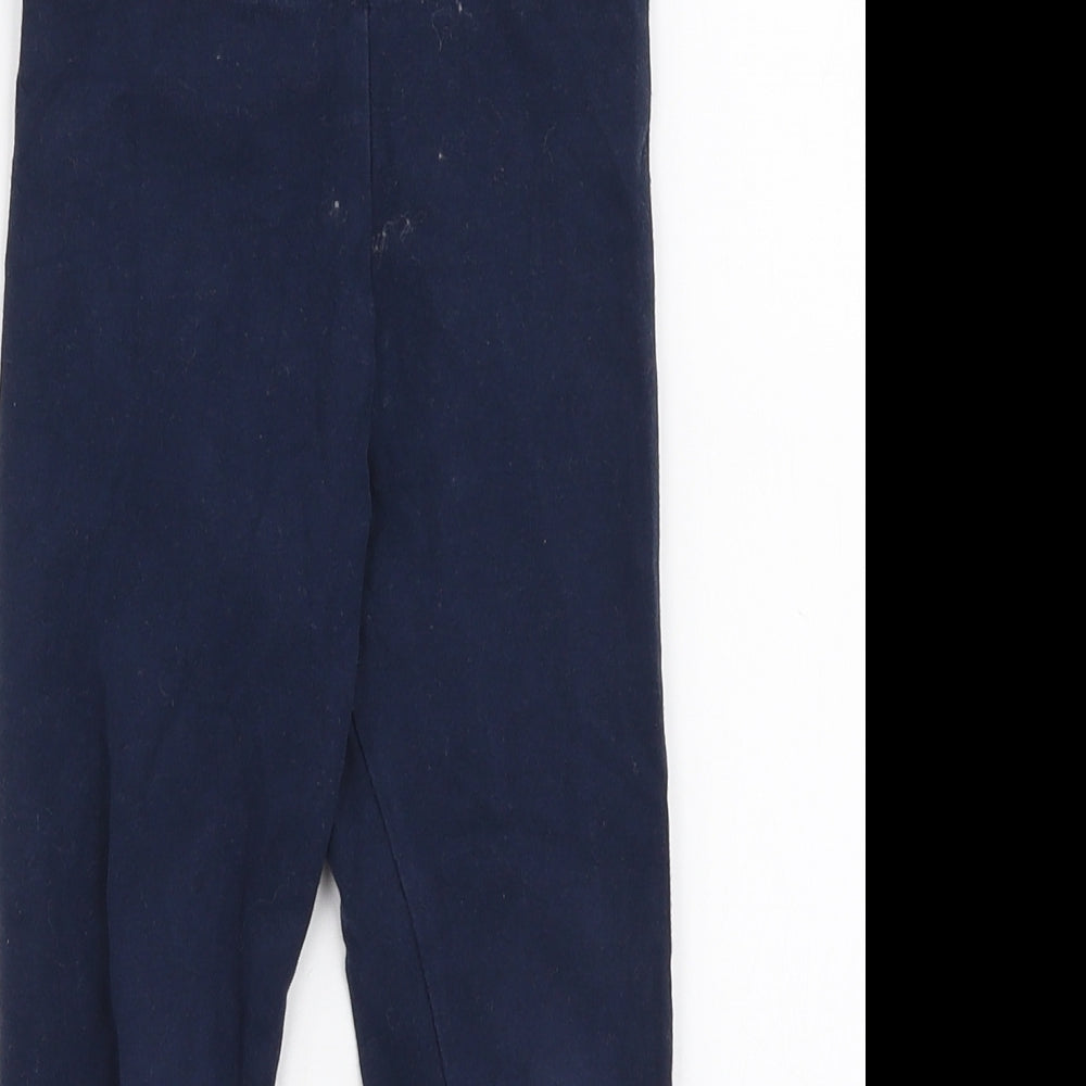 NEXT Girls Blue  Cotton Jogger Trousers Size 4-5 Years  Slim Pullover