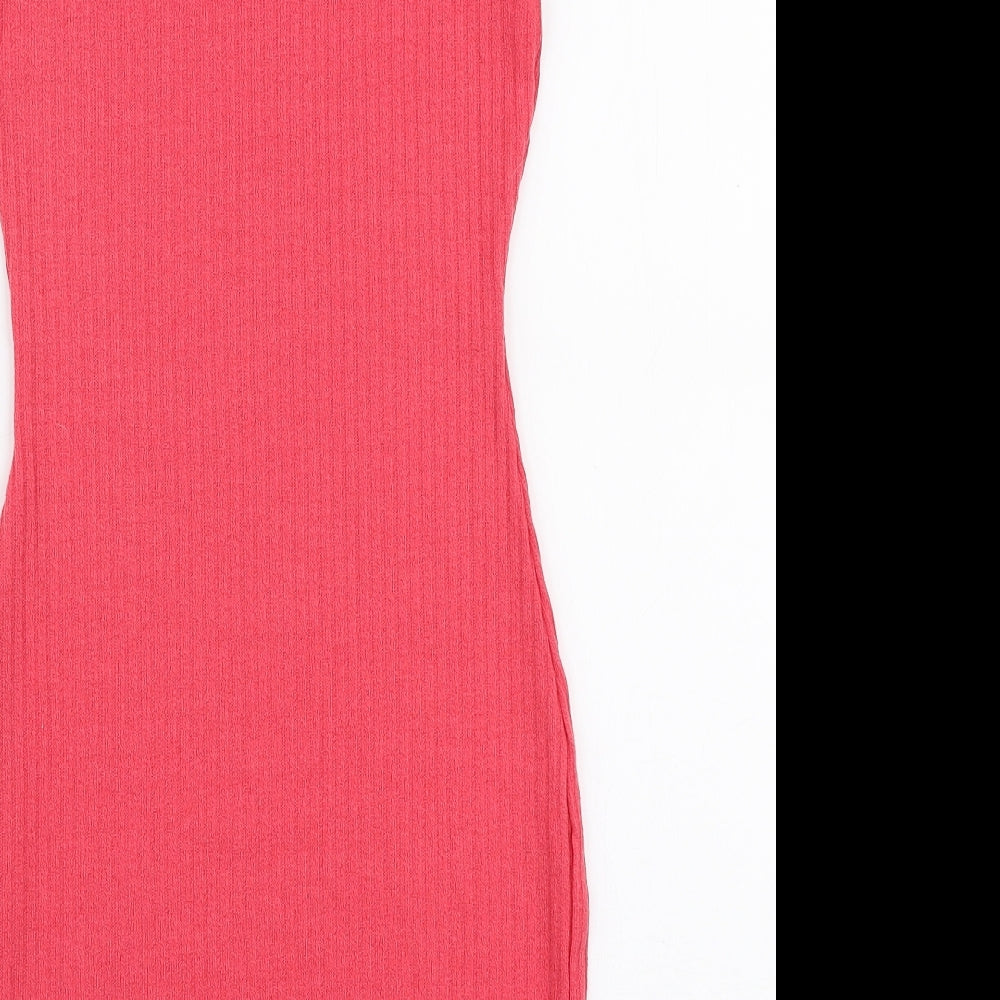 SheIn Womens Pink  Polyester Bodycon  Size XS  Round Neck Pullover