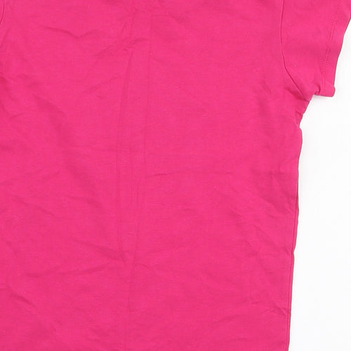 Trespass Girls Pink  Cotton Jersey T-Shirt Size 9-10 Years Round Neck Pullover - Fitness
