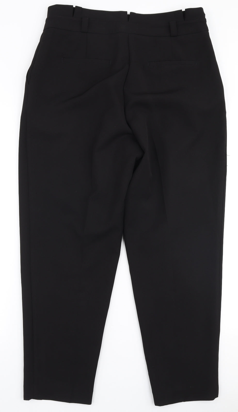 New Look Womens Black  Polyester Trousers  Size 12 L27 in Regular Zip