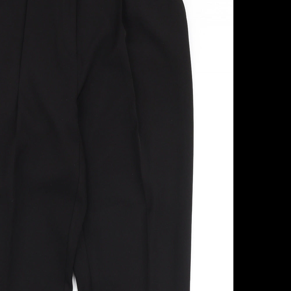 New Look Womens Black  Polyester Trousers  Size 12 L27 in Regular Zip