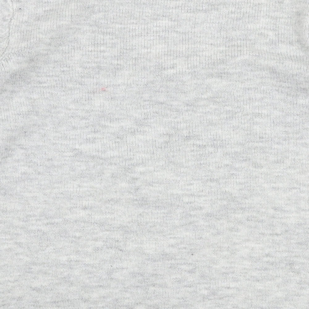 F&F Womens Grey Round Neck  Polyester Pullover Jumper Size 14   - Christmas Penguin