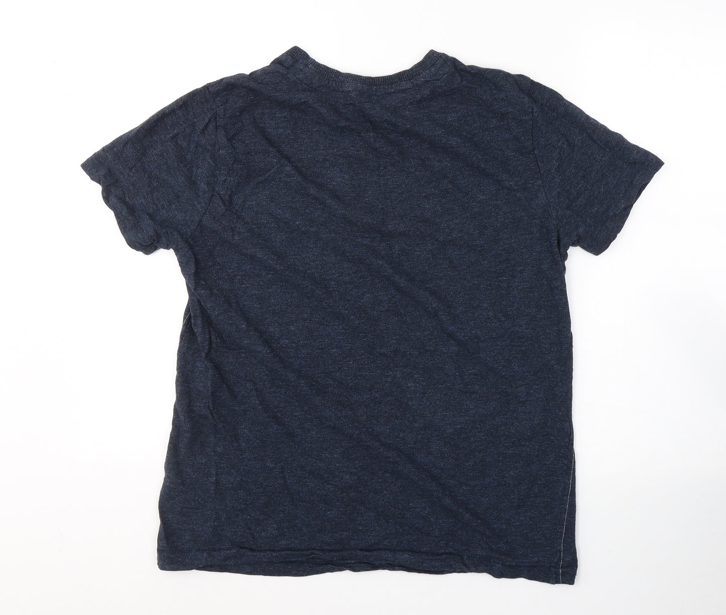 Dunnes Stores Mens Blue  Cotton  T-Shirt Size M Round Neck  - New Orleans