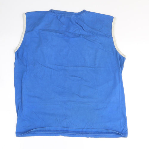 Adriani Mens Blue  Cotton  T-Shirt Size M Round Neck  - gran canaria